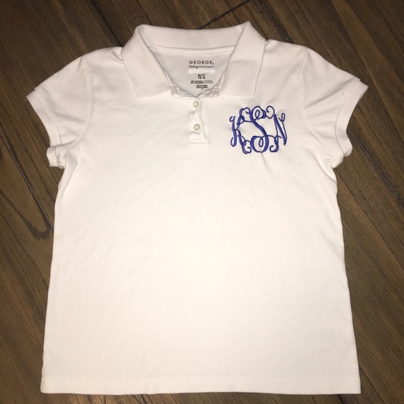 George | Shirts & Tops | Ksn Monogram Uniform Polo | Poshmark